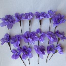 造花のヘアパーツ11紫