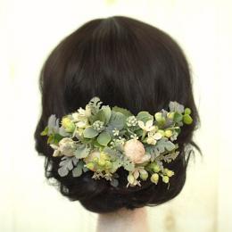 造花のヘアコサージュ1