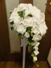 プリザオーバルブーケS白