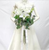 押し花　ユリのブーケ 押し花 ユリのブーケ 産地直送 八重ユリ ミックス 5本束／埼玉