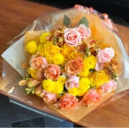 生花の花束11黄橙